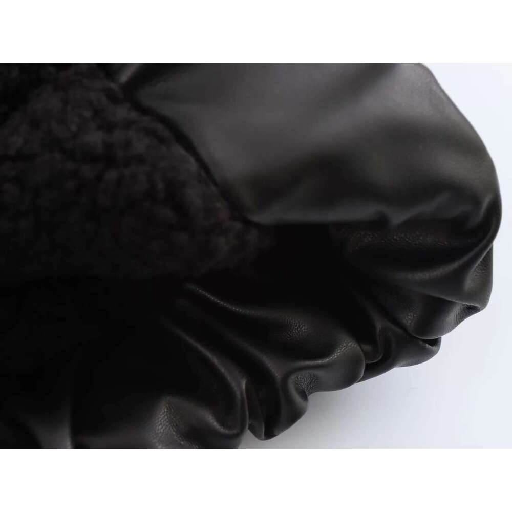 shanshi leather jacket women Wind autumn new fashion street imitation loose casual leather jacket for women