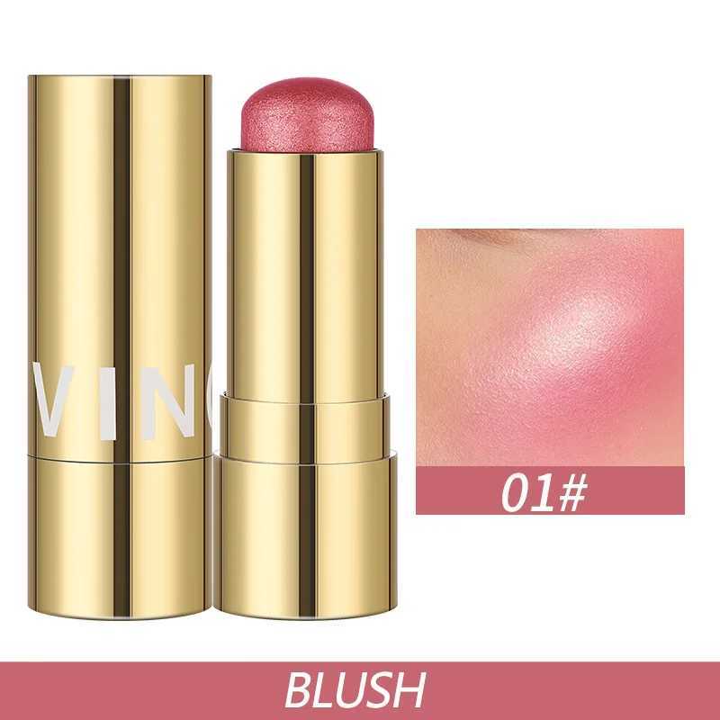 Multi-Purpose Blush Stick Face Brightening Makeup 3-in-1 Eyes Cheek and Lip Tint Waterproof Long Lasting Blush Cream for WomenXJ241111