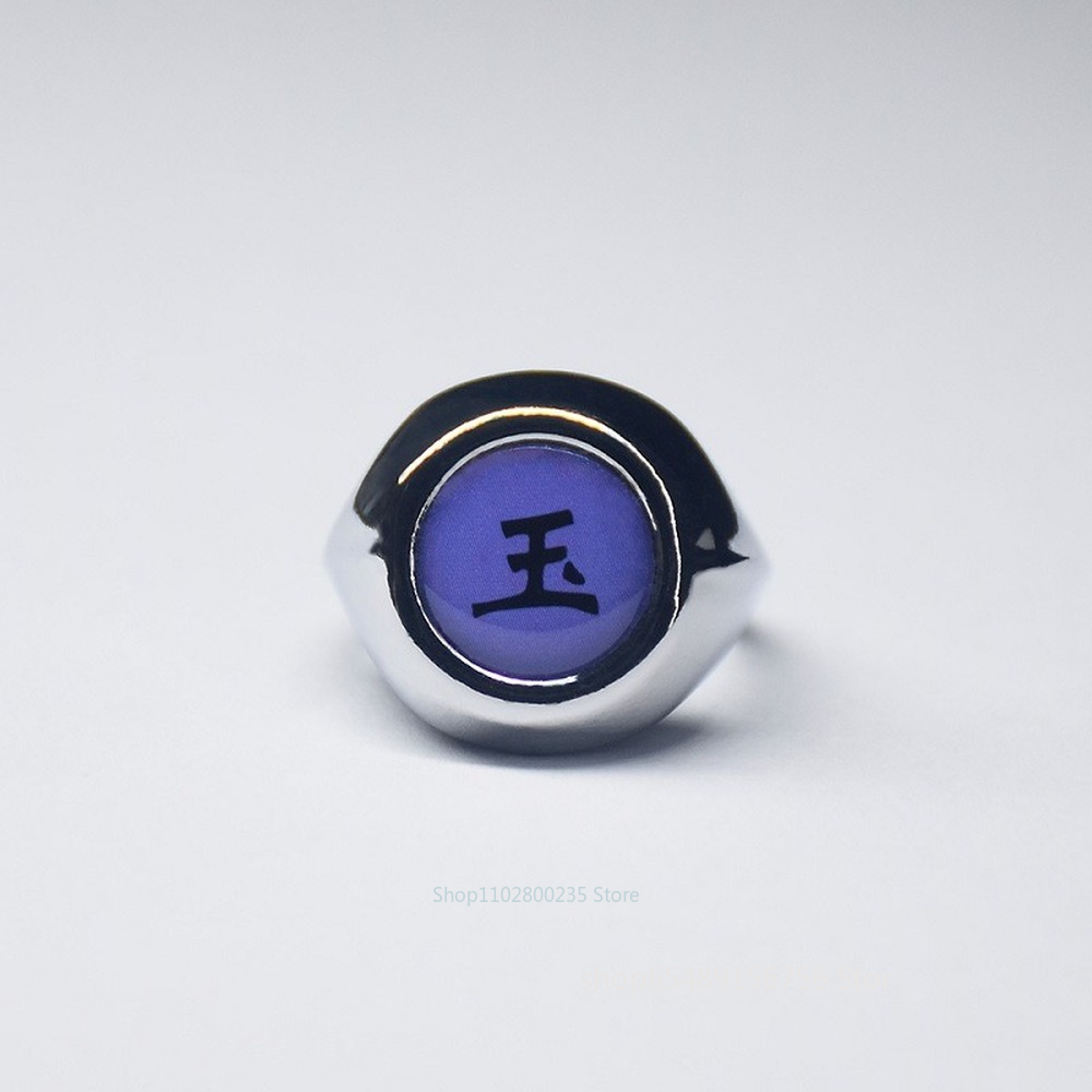 Anime Naruto Cosplay Ring Akatsuki Ninja Rings Nagato Deidara Sasori Kakuzu Orochimaru Zetsu Hidan Figure Ring Christmas Gift