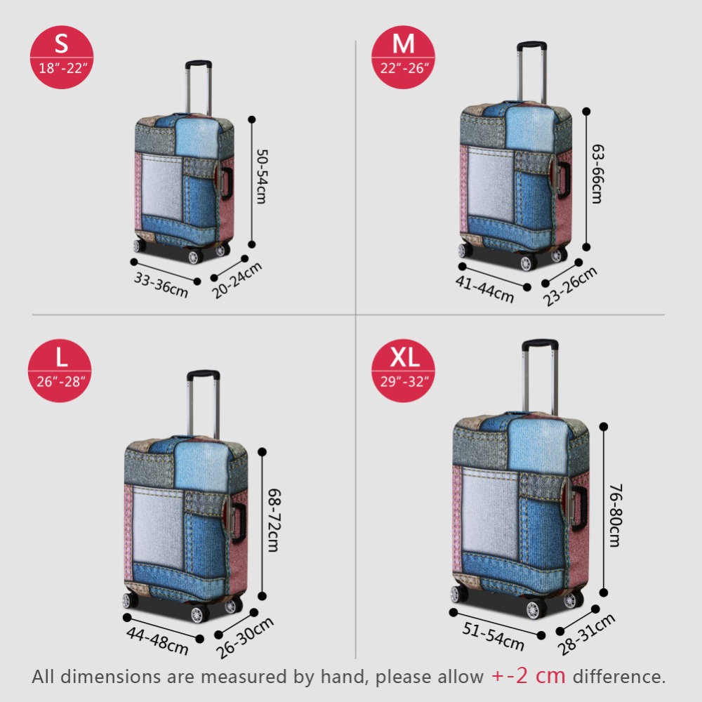 Elastic Stretch Lage Protective Cover Geometric Dia Pattern Suitcase Covers Men Dustproof Trolley Case Travel Accessories c5b44