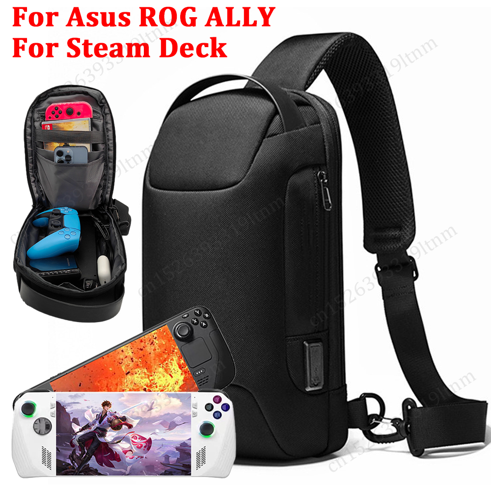 For Asus ROG ALLY Portable Console Case Bag Shockproof Hard Shell Protective Carrying Case for Steam Deck/NS Switch Accessories