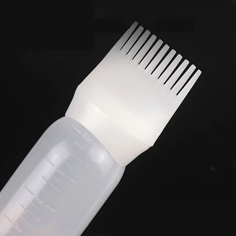KLINA 120ml Hair Root Comb Applicator Bottle Hair Color Oiling Dye Brush Squeeze Bottles For Styling ABS Refill Container