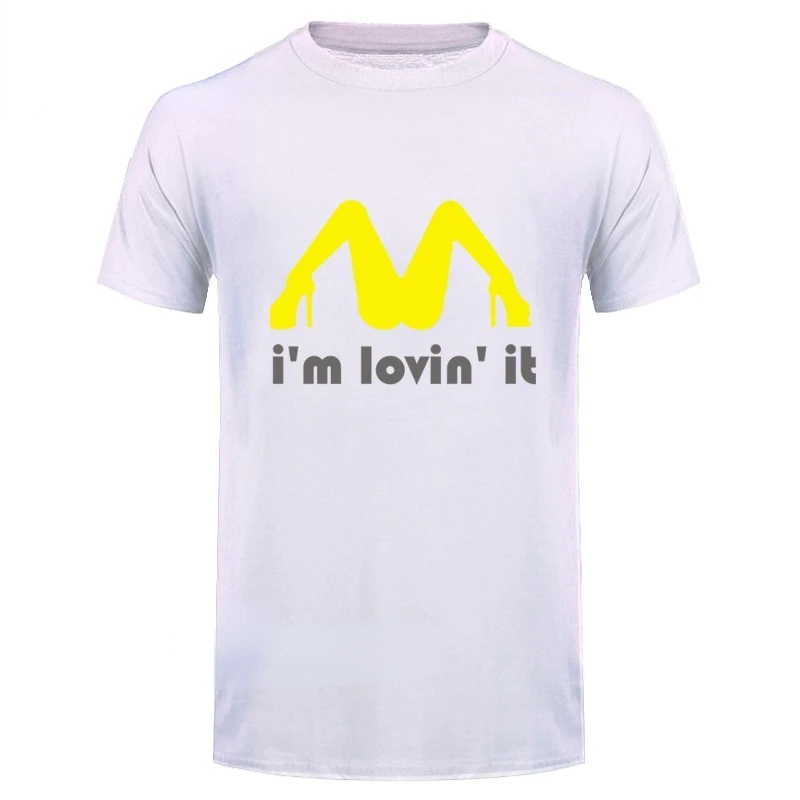 Funny Tee Tricolor I'm Loving It Inapropriate Offensive Sex TShirt Male Fun Humor Tops Summer Casual shirts for men O-Neck Tops