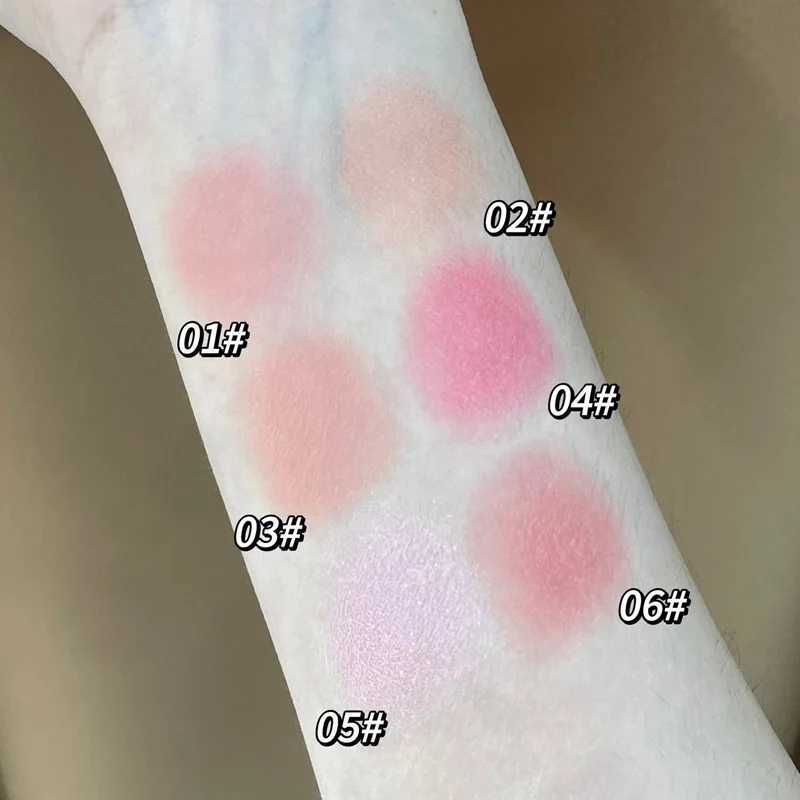 Plaid Face Blusher Paste Box Matte Natural Cheek Tint Brighten Face Contouring Cosmetics Monochrome Expanded Shrink Soft BlushXJ241111