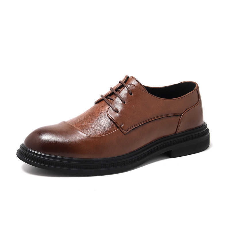 Men Dress Shoes Leather Shoes Paired with Mens Small Leather Shoes Business Dress Casual Leather Shoes 241009