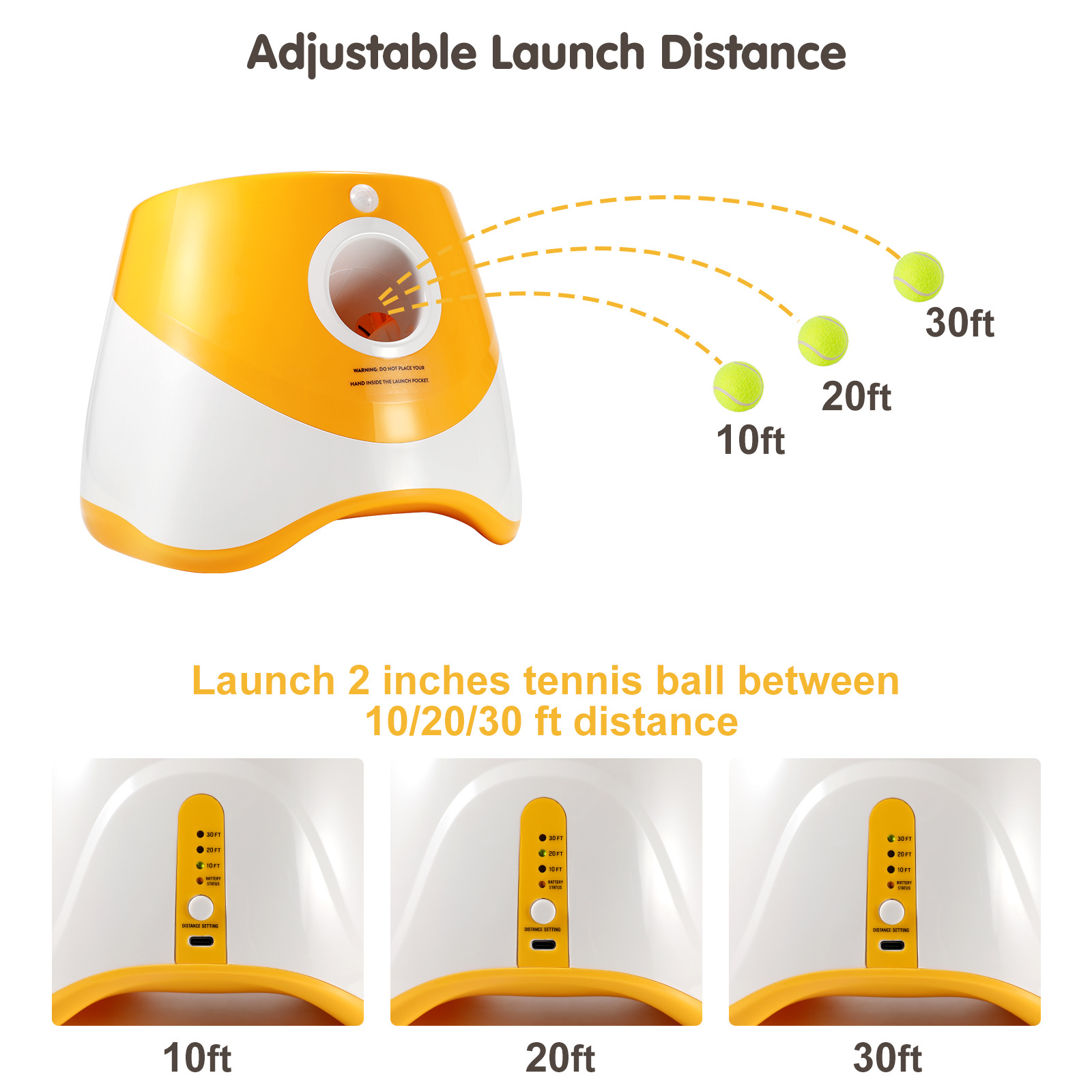 Dog Ball Launcher Electric Interactive Throwing Training Dog Ball Launcher Automatic