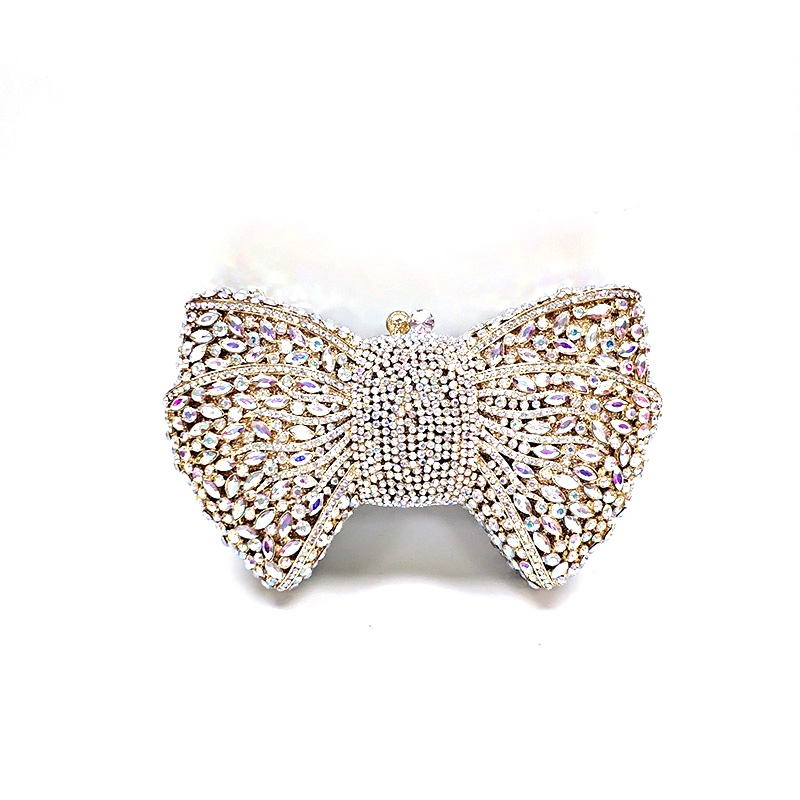 NWE bow knot crystal purses Classical women accessories diamonds luxury clutches Bridal wedding party Popsicle purses