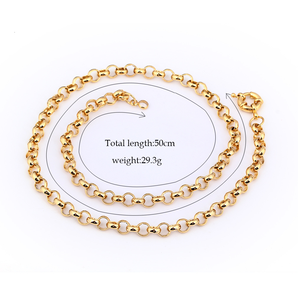 Gold Color Belcher Bolt ring Link Men Women Solid Bracelet Jewllery in 18-24cm Length 240613