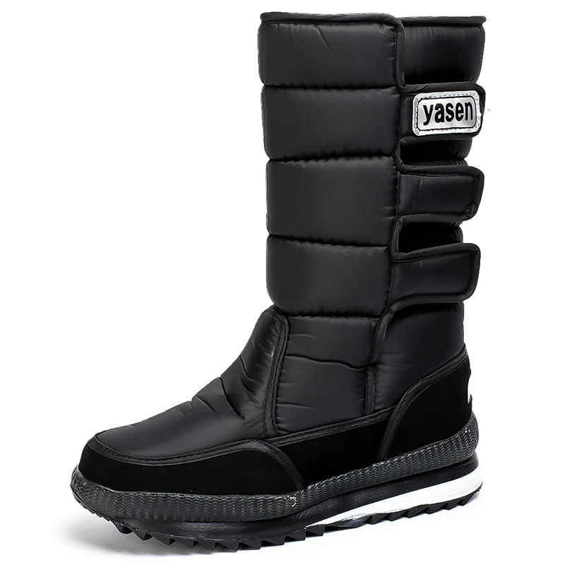 snow boots men waterproof mens winter boots With Fur winter shoes slip-resistant Men Boots platform thick plush warm Plus size 241111