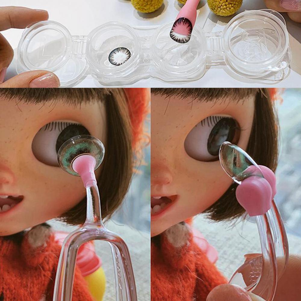 Portable Contact Lens Applicator Inserter Tool Kit Tweezers Remover Cleaner Contact Lens Remover Applicator For Contact Lenses