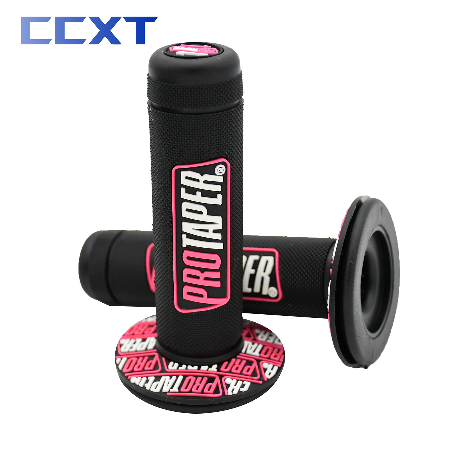 Motorcycle Handle Bar Motocross Handle Grips Rubber Gel Hand Handlebar Grips 7/8" And 1-1/8" For Motocross Dirt Bike Universal