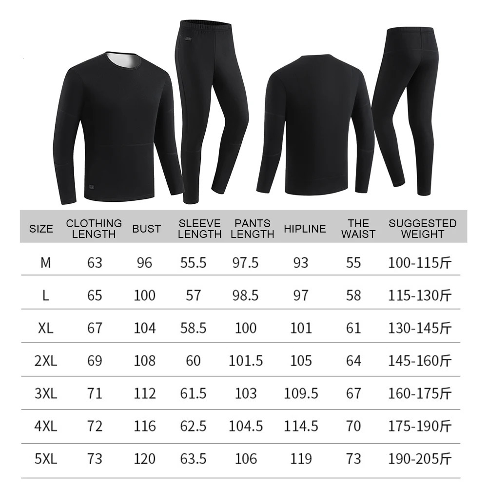30 Areas Heated Underwear Winter Thermal Women Men Heating Jacket Sports Accessories Electric Equipment 241111