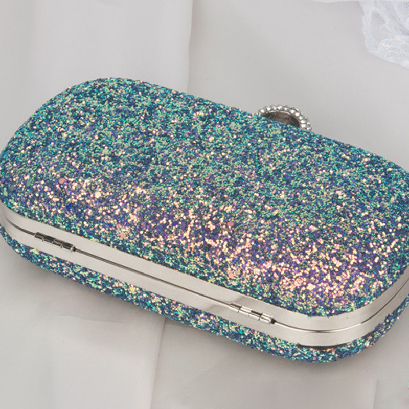 Evening Pink Clutch Designer Bags Women Luxury 2023 Purse Bling Sequins Handbag New Fashion Shoulder Crossbody Small Phone Bag