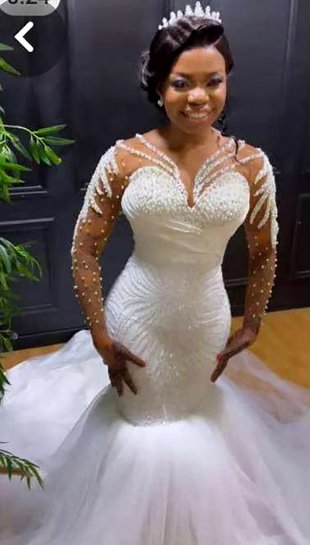 Elegant Customized Slim Fit Mermaid Wedding Dress with Detachable Tail Free shipping Free shipping