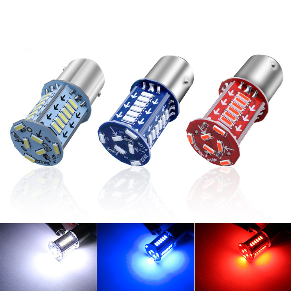 1pcs 1157 LED Light Sequential Brake And Strobe Rear Brake Light 12V LED Lamp 3014 Chip White/blue/Red LED Light Adequate Supply