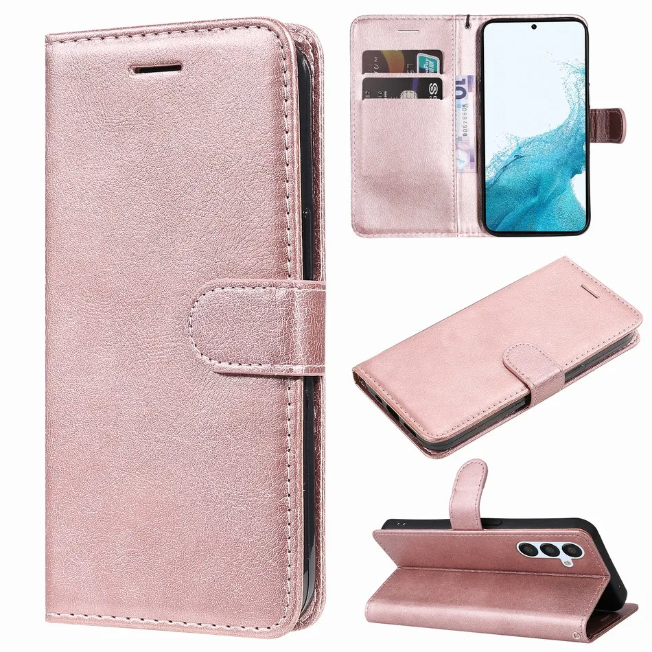 Slots Classic Card Wallet Flip Case For Huawei Mate 50 40 30 20 10 Lite 9 Nova 10 SE Pro Plus 8i Y61 5G Simple Phone Coque D06E smile