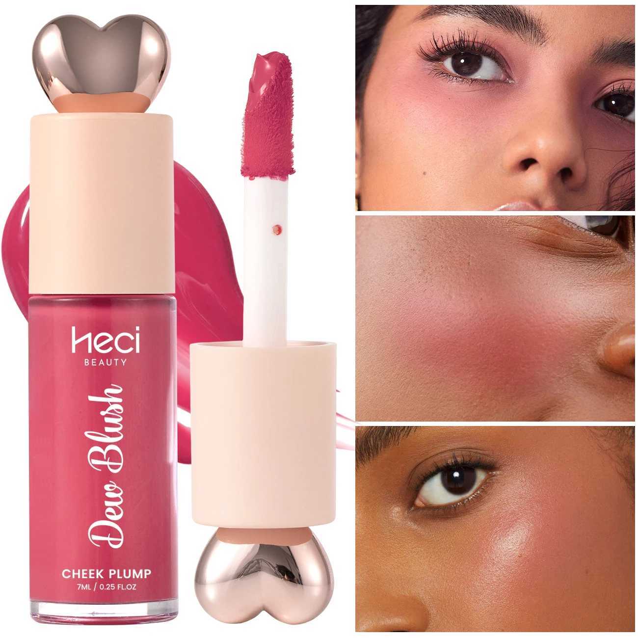 Weightless Velvet Liquid Blush Long Wearing Highly Pigmented Moisture Gel Creamy Blusher Lip Cheek Tint Heart Top Cute CosmeticsXJ241111