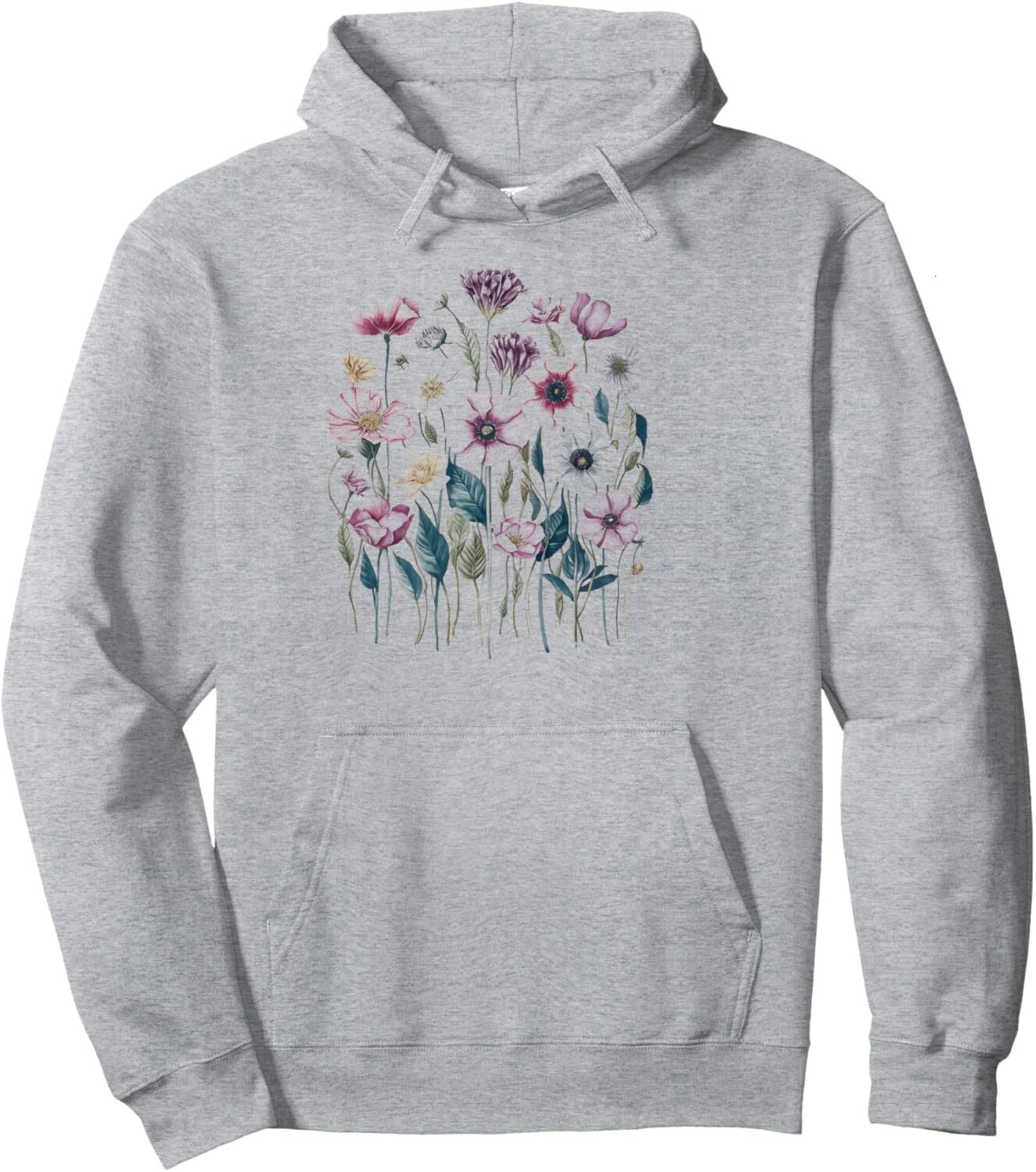 Hoodie for Mens Womens Wildflower Floral Botanical Nature Design Gardener Gift Pullover Hoodie Graphic Hoodies sweatshirt