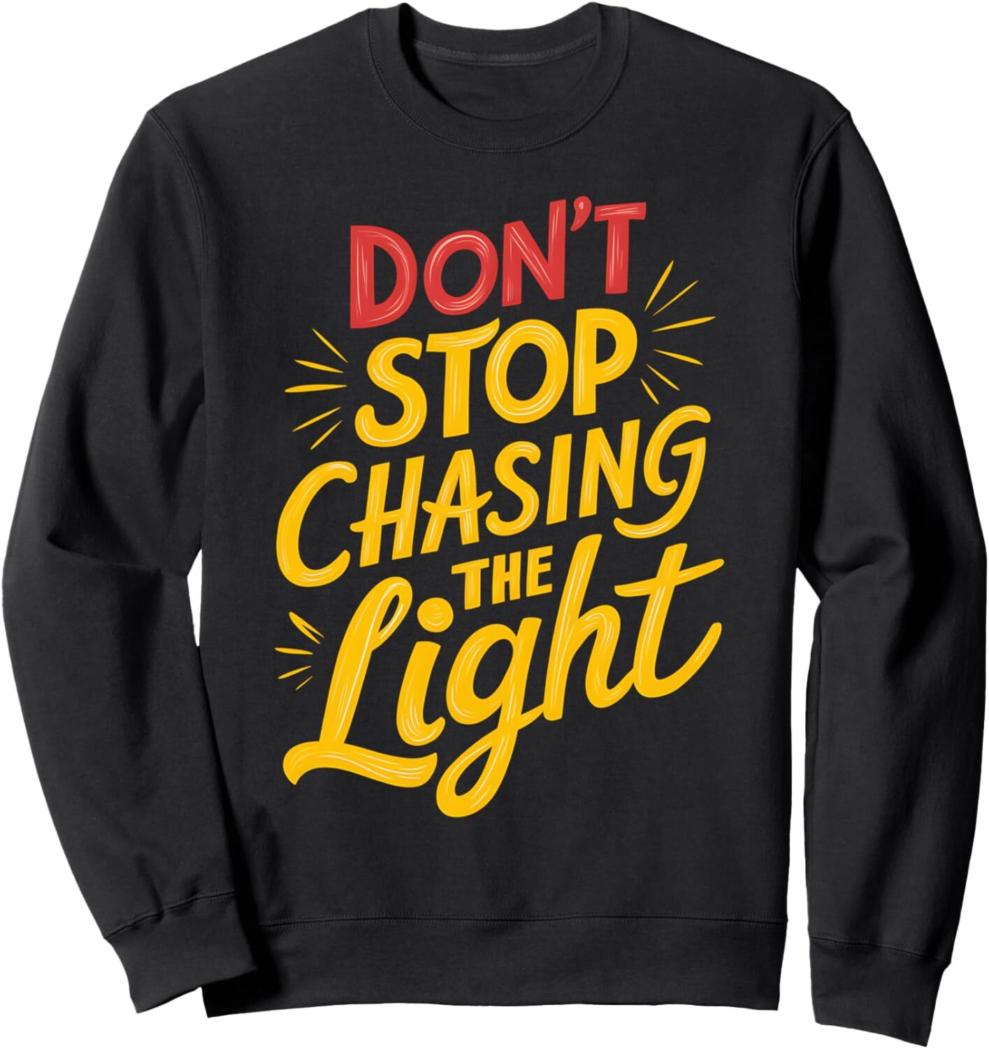 Long Sleeve Shirts for Men sweatshirt Light Seeker Stop Chasing The Light Apparel Graphic Tees Sweatshirt T shirt Tee Streetwear Casual tops clothes