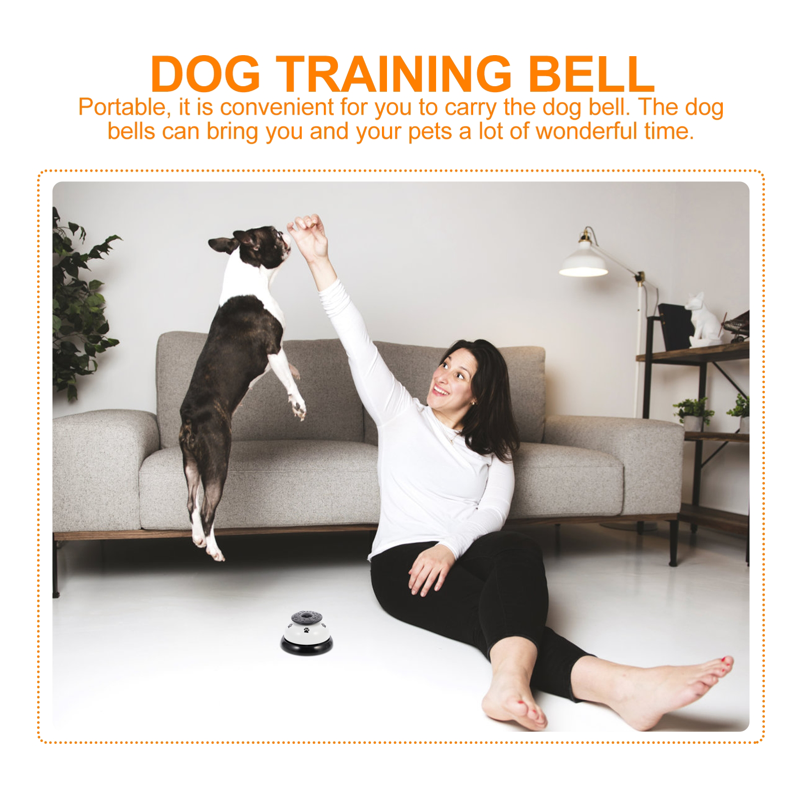Intelligence Toy Bell Pet Training Aid Dog Trainer for Door Potty Accessories Metal Press Bells