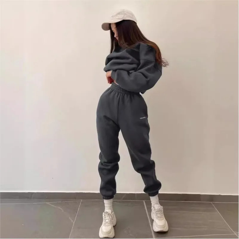 Hoodies And Pants Hoodies Set Clothes Women Two Pieces Sweatshirts trousers sets for women 2 pieces Woman clothing Outfits 241111