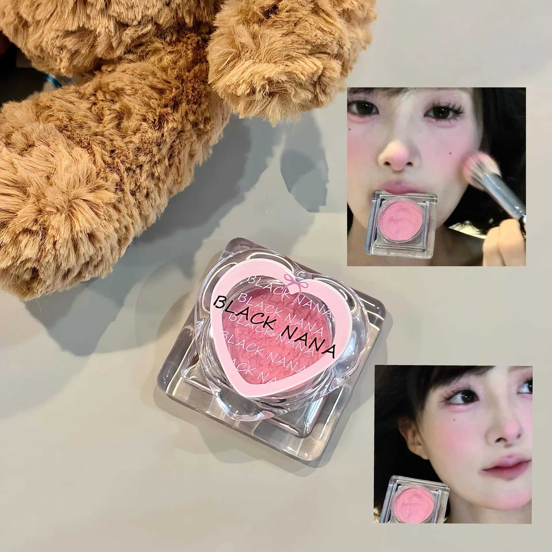 Monochrome Blush Mud Contouring Matte Natural Cheek Tint Milk Pink Brightening Skin Low Saturation Waterproof Soft Makeup CreamXJ241111
