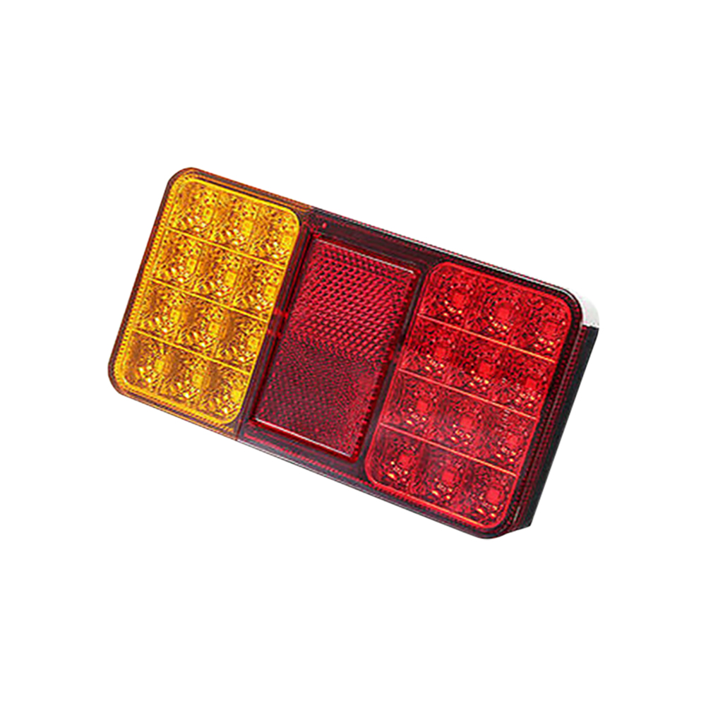 12V Car Truck Tail Light Taillight Rear Stop Brake Light 24 LED Waterproof Indicator Signal Lamp Boat Trailer Caravan Van Lorry