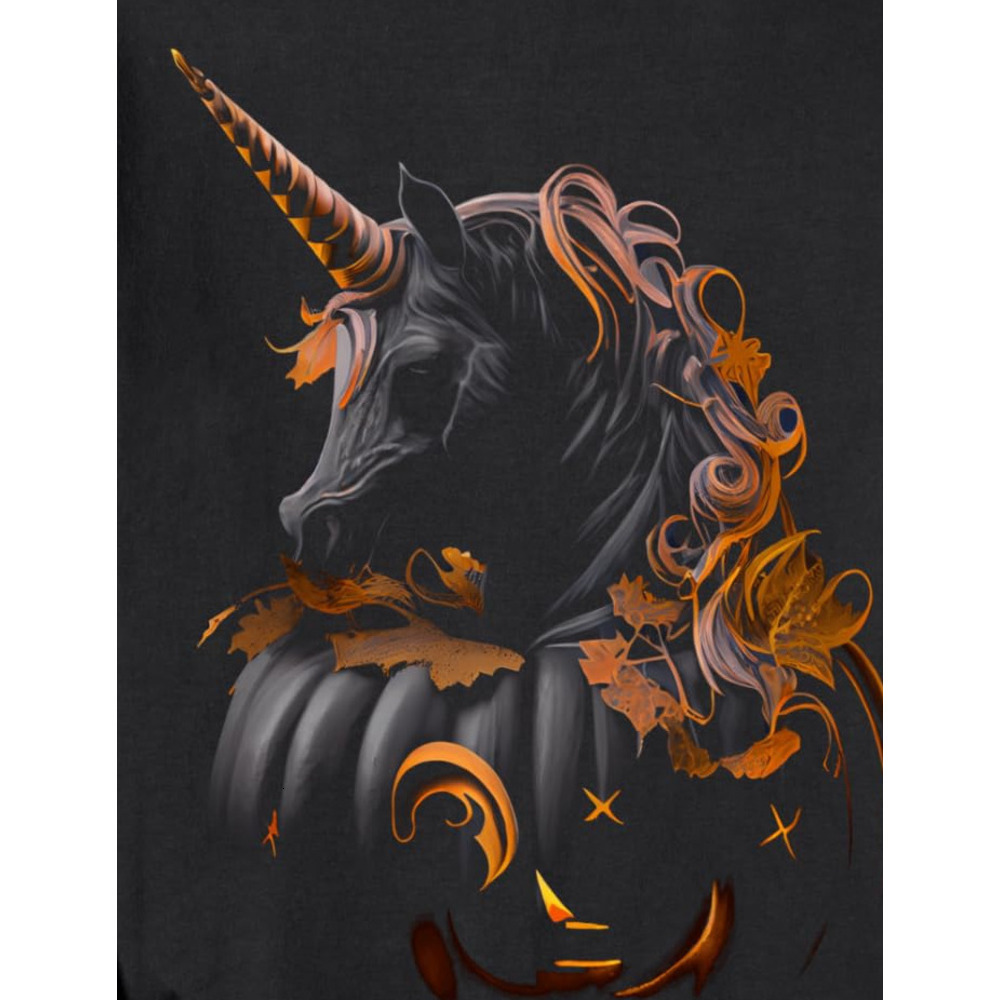 Long Sleeve Shirts for Men sweatshirt Unicorn Pumpkin Graphic Tees for Men Women Boys Girls Sweatshirt T shirt Tee Streetwear Casual tops clothes