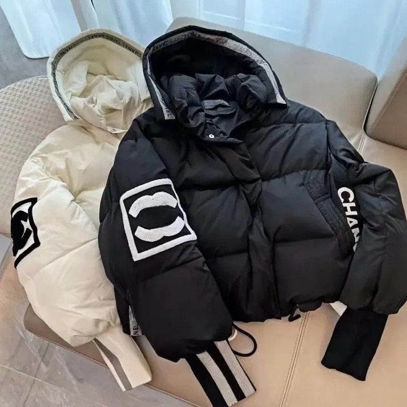 Womens Designer Down Jacket Winter Hooded Parkas Letter Embroidery C Warm Zipper Coat Casual Fashion Brand Clothing