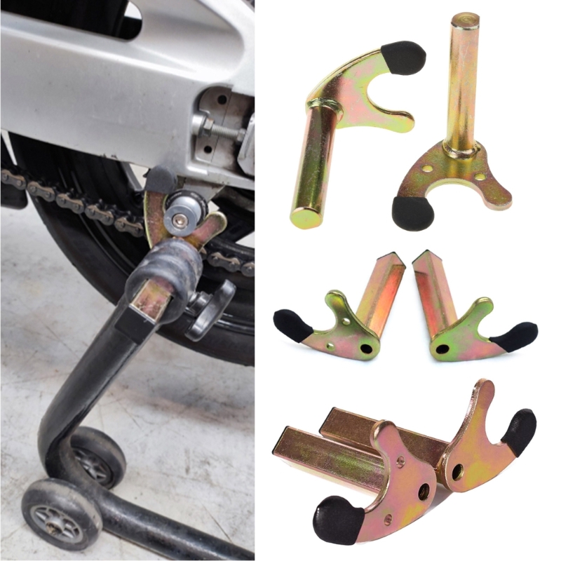 2Pcs Wheel Support Frame Stand Motorcycle Swing Arm Lift TripodHooks Swingram Spool Slider U-style/L-style Hook Fork