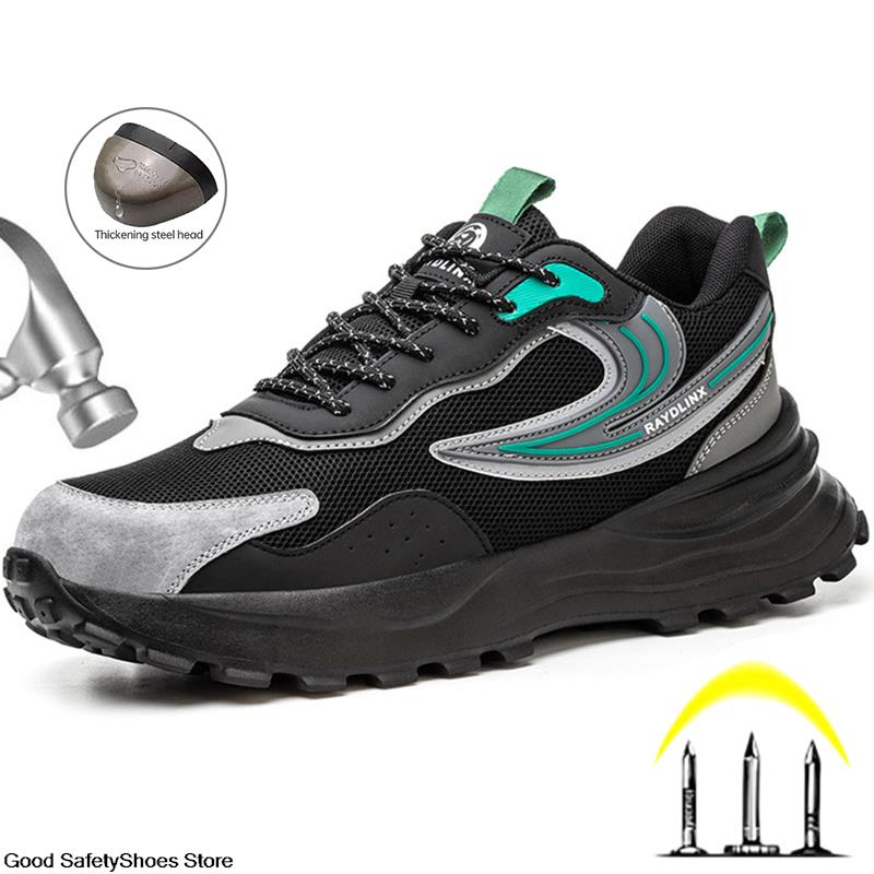 Sneakers Breathable Steel New Toe Anti-Smash Protective Work Men Women Indestructible Shoes Safety Boots 1249