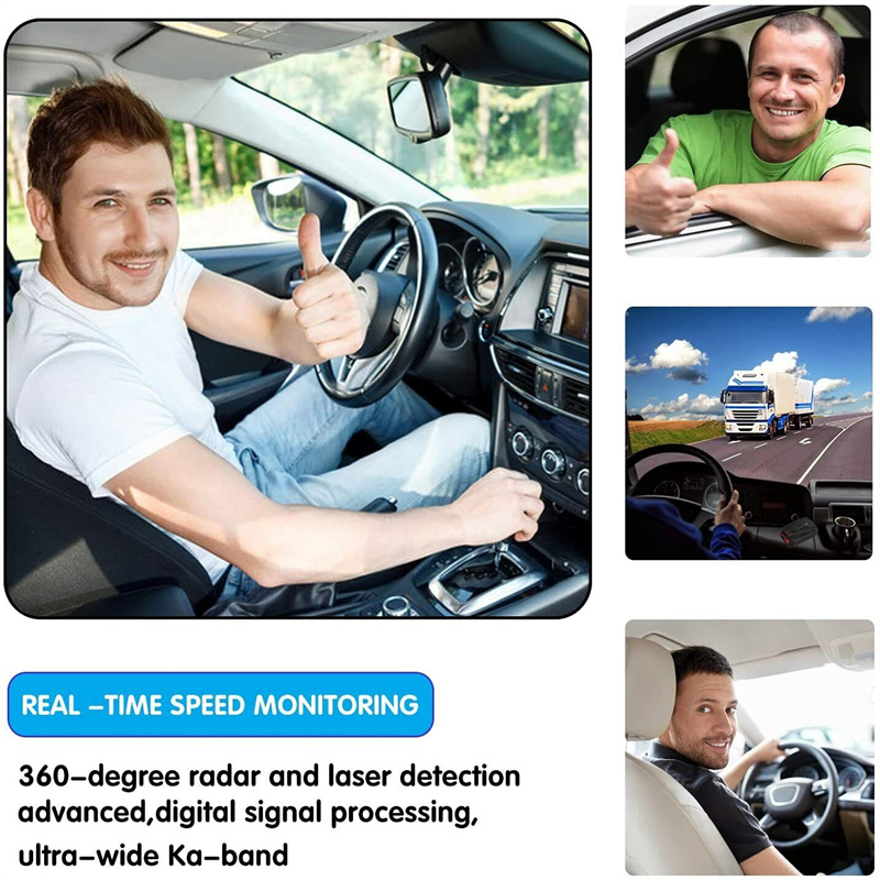 Radar Detector for Cars Radar Detector for Cars with Voice Prompt Speed Vehicle Speed Alarm System 12v Electronic Dog Detector
