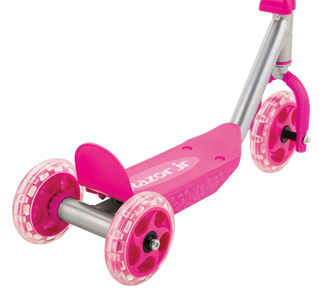 3-Wheel Lil' Kick Scooter - for Ages 3 and Up, Pink Scooter for Kids Scooter Trick