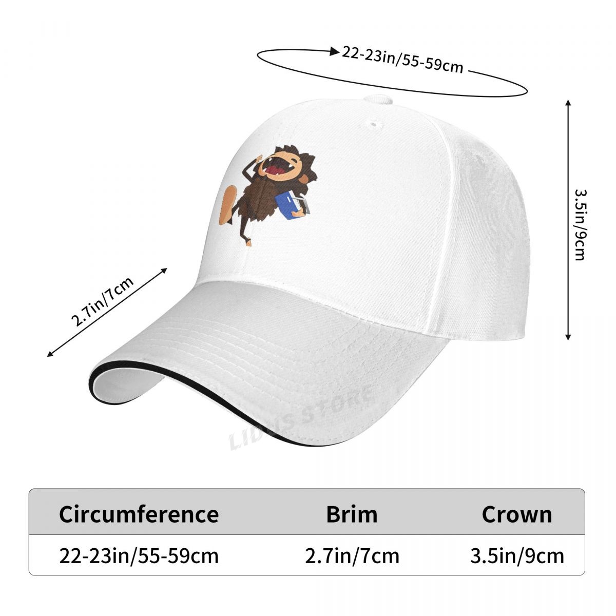 Sneaky Sasquatch Bigfoot Graphic Baseball Cap Hat Printed Women Sun Black Fish Bonnet Outdoor Boys Solid Color Casual