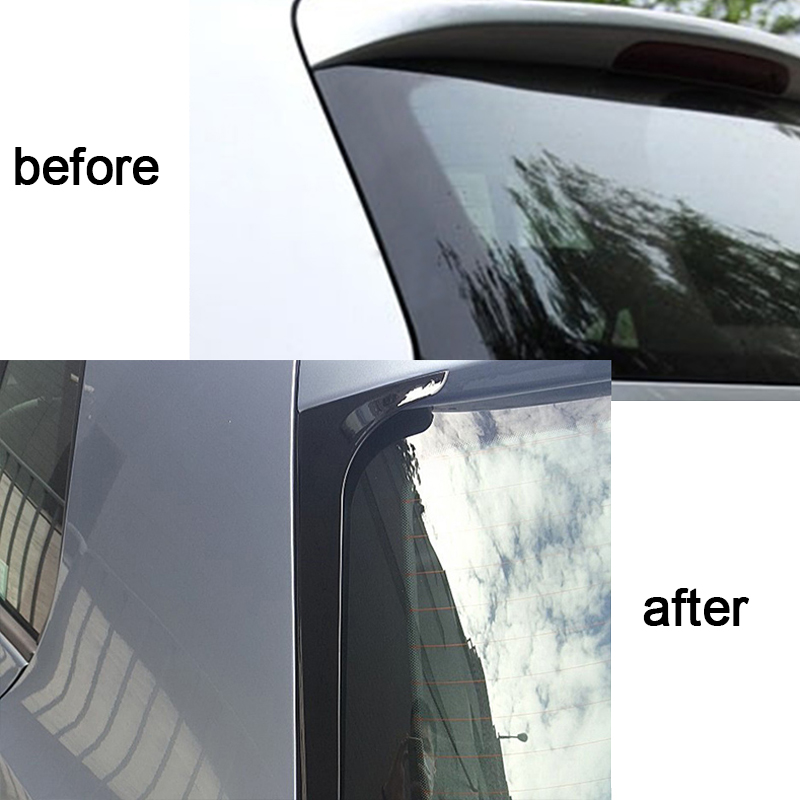 Rear Window Side Spoiler Wing For VW Golf 6 MK6 GTI GTR GTD Stadard 2008-2012 Glossy Black Plastic Auto Accessories