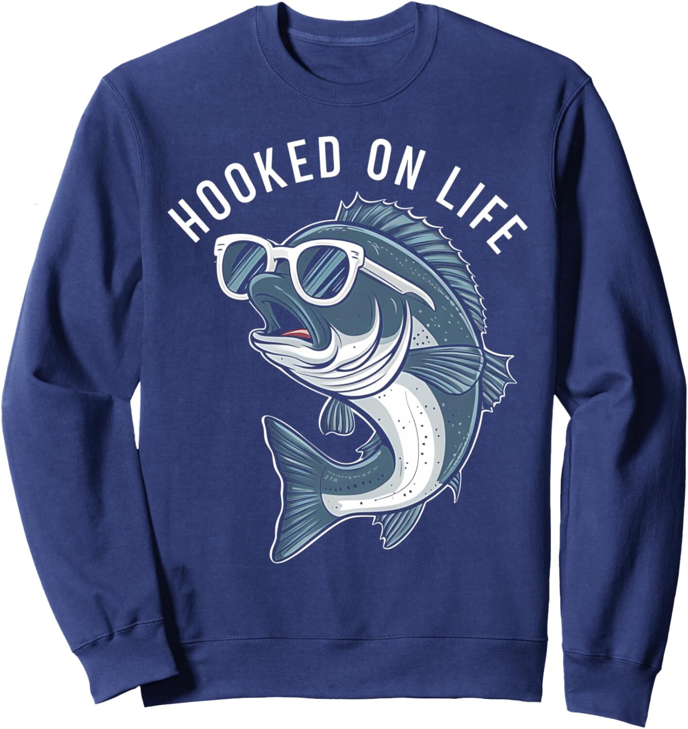 Long Sleeve Shirts for Men sweatshirt Fishing Life Cool Bass Fisherman Dad Father's Day Gift Sweatshirt T shirt Tee Streetwear Casual tops clothe