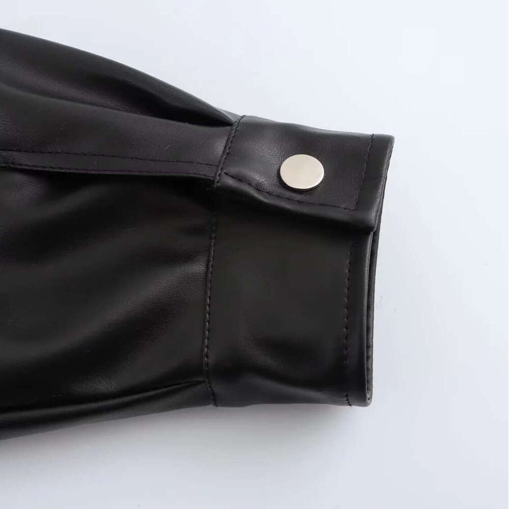 shanshi leather jacket women Wind autumn new fashion street imitation loose casual leather jacket for women
