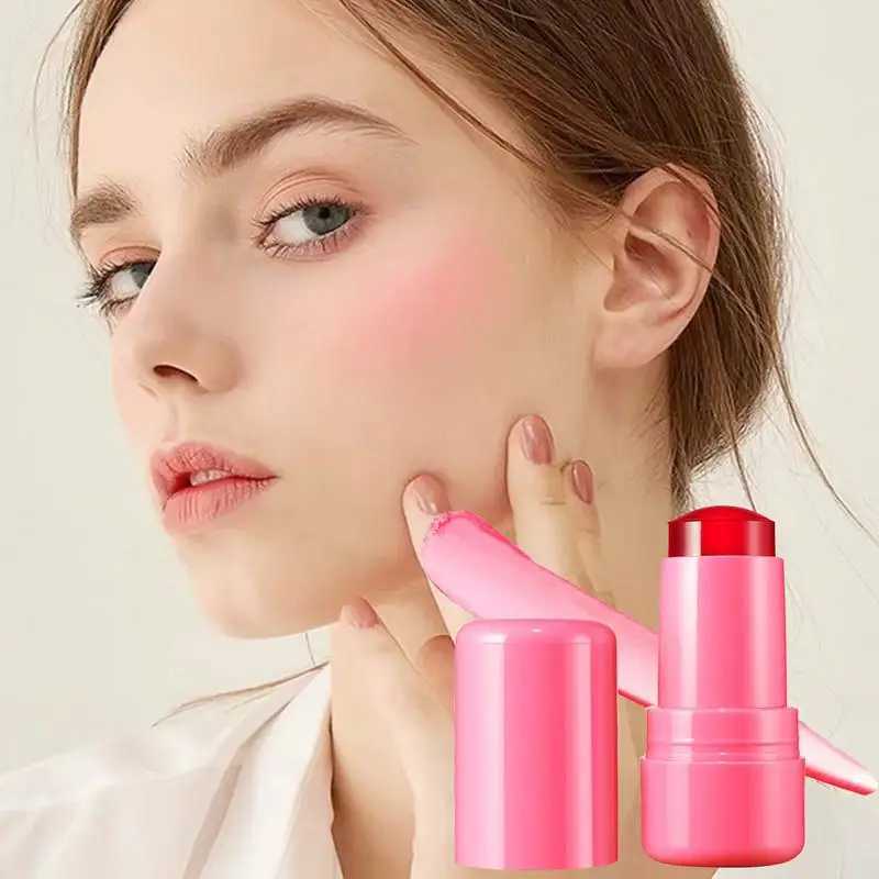 Milk Jelly Blush Stick 0.18 oz Milk Jelly tint blush Milk Cooling Jelly Tint Fruit Jelly Tint Stick Cheek Tint Buildable MakeupXJ241111