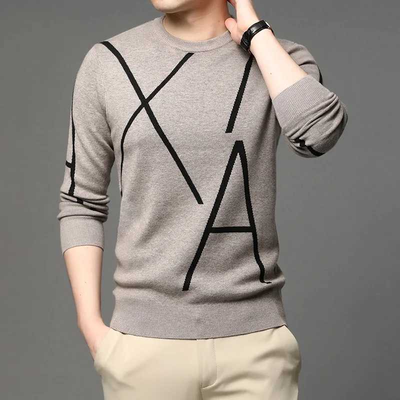 High Quality 20 new fashion brands knitted high-end designers winter wool fabric black mens sweaters cool autumn casual skydiving mens clothing T24111