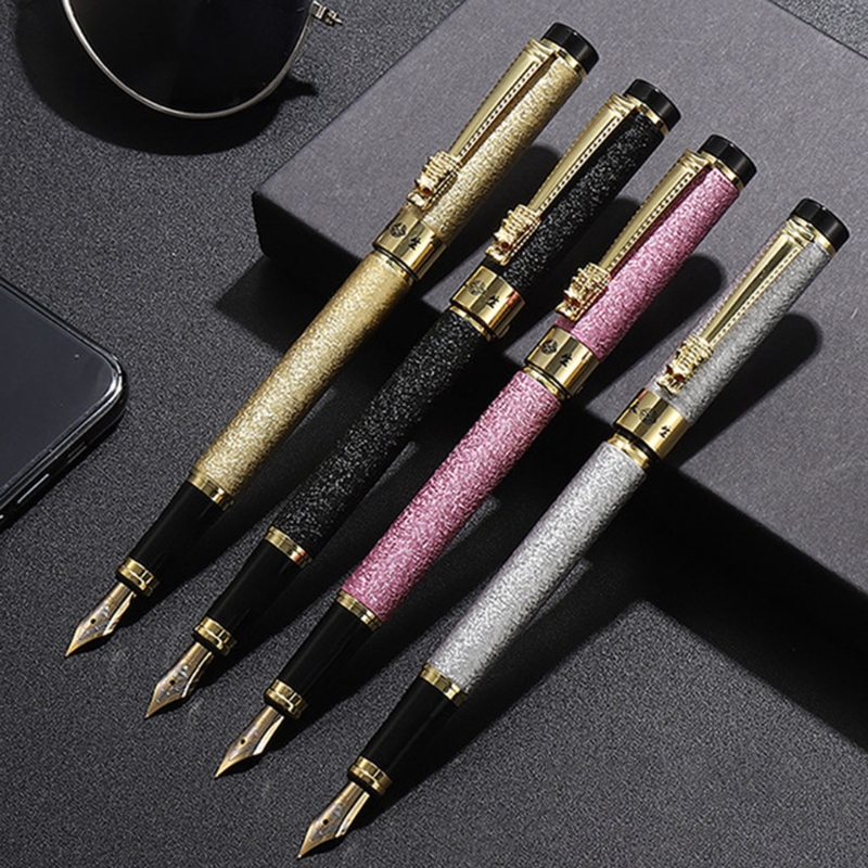 Office School Supplies Stationery for Men Women Luxury Gifts Fountain Pen 0.5mm for Extra Fine Metal Nib Pen Calligraphy