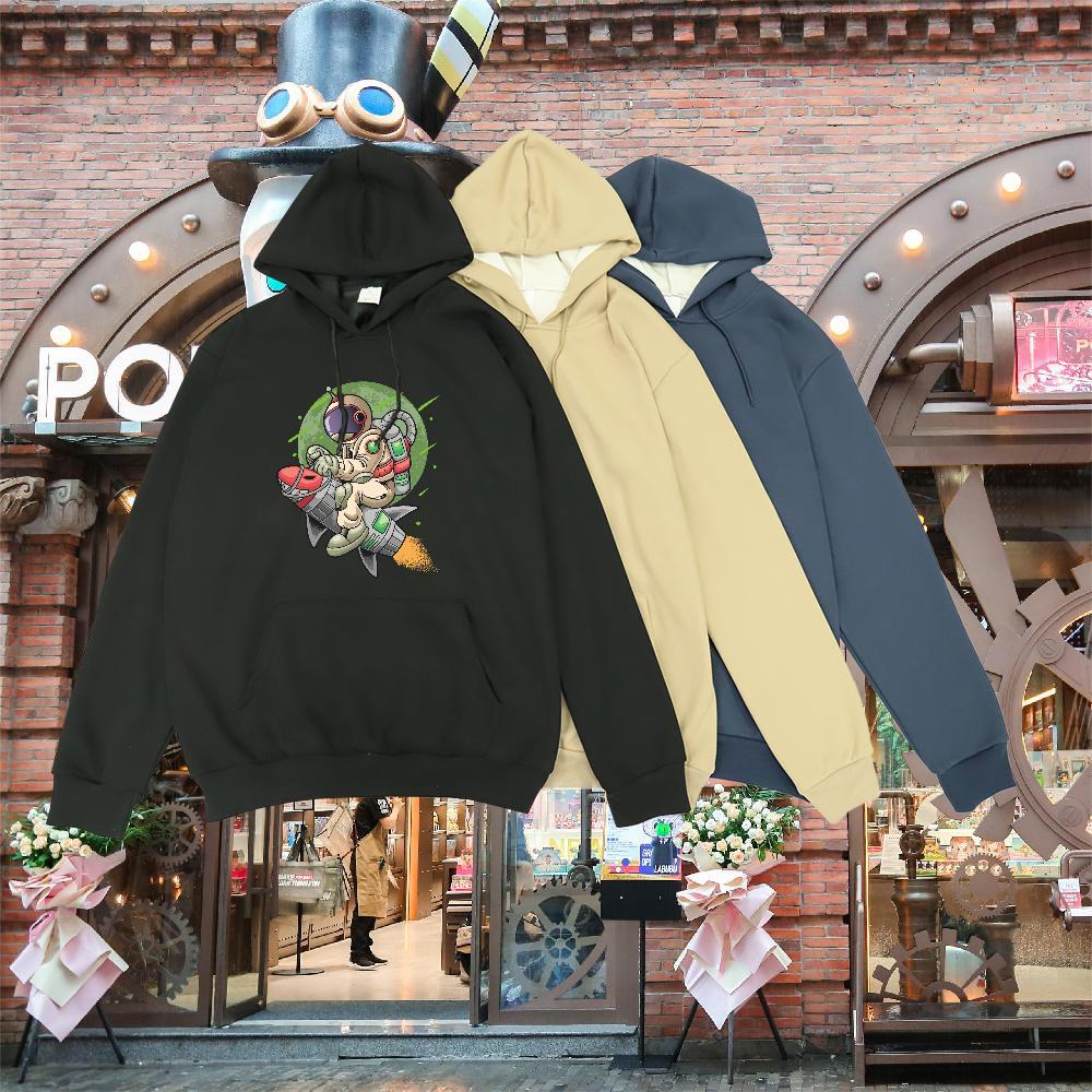 DIY Customized Hooded Sweatshirt Breathable Long Sleeve Brand Couples Hoodie Customized Print Top Pullover Hoodie Hip Hop Street Thick Plush