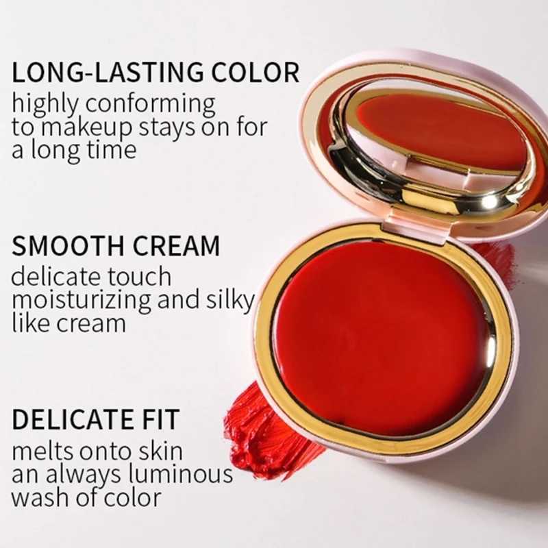 Powder Blusher Easy To Color 3D Natural Bare Lips Cheeks Combined Brighten Moisturize Facial Powder BlusherXJ241111