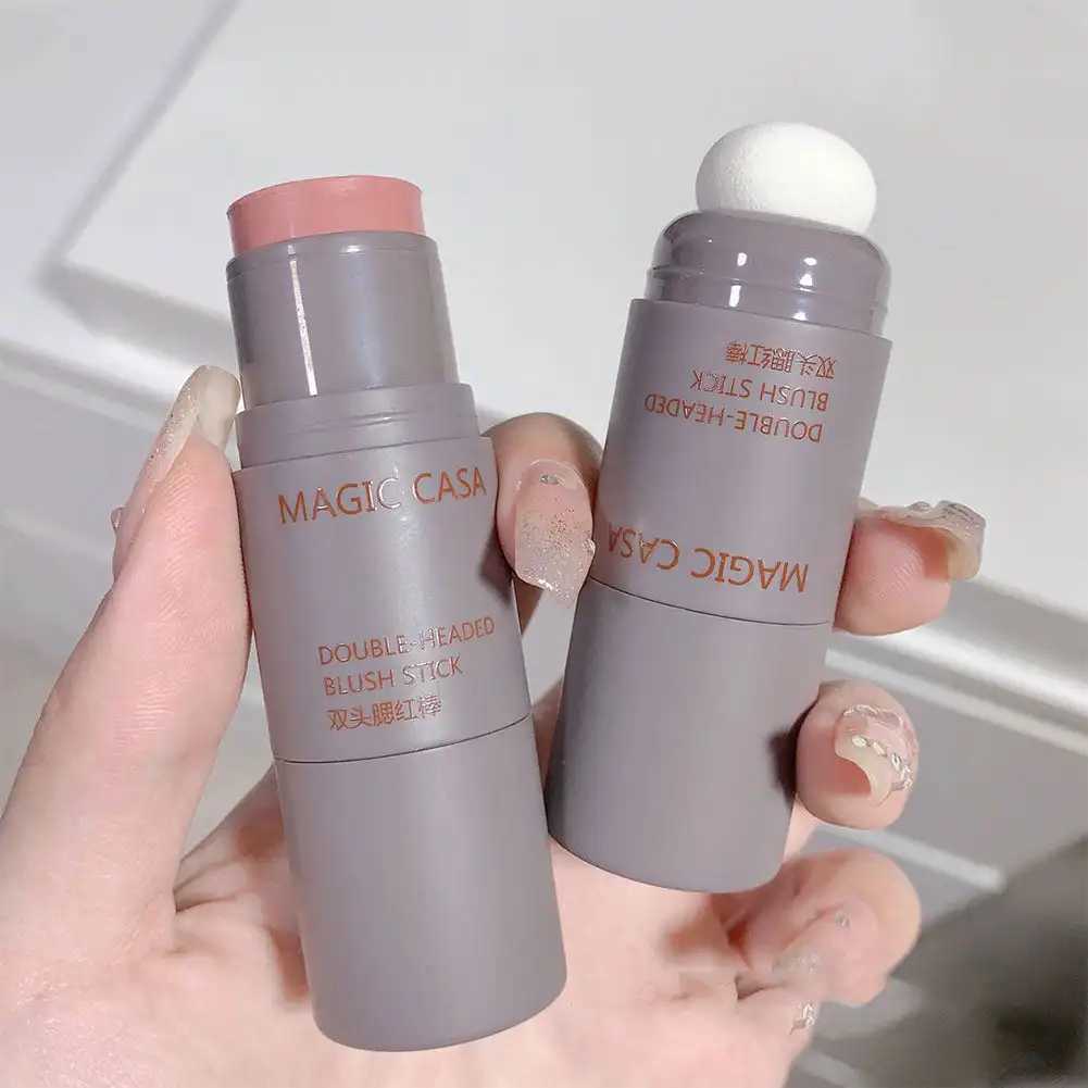 Double-ended Blush Stick Waterproof Brightening Face Contouring Shadow Blusher Long-lasting Tint Cheek Korean Makeup CosmeticsXJ241111