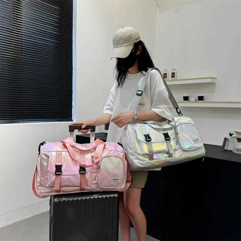 Colorful Pearl Trendy Fashion Fitness Bag Large Capacity Dry Wet Separation Swimming Training Bag Travel Multi Pocket Storage Bag