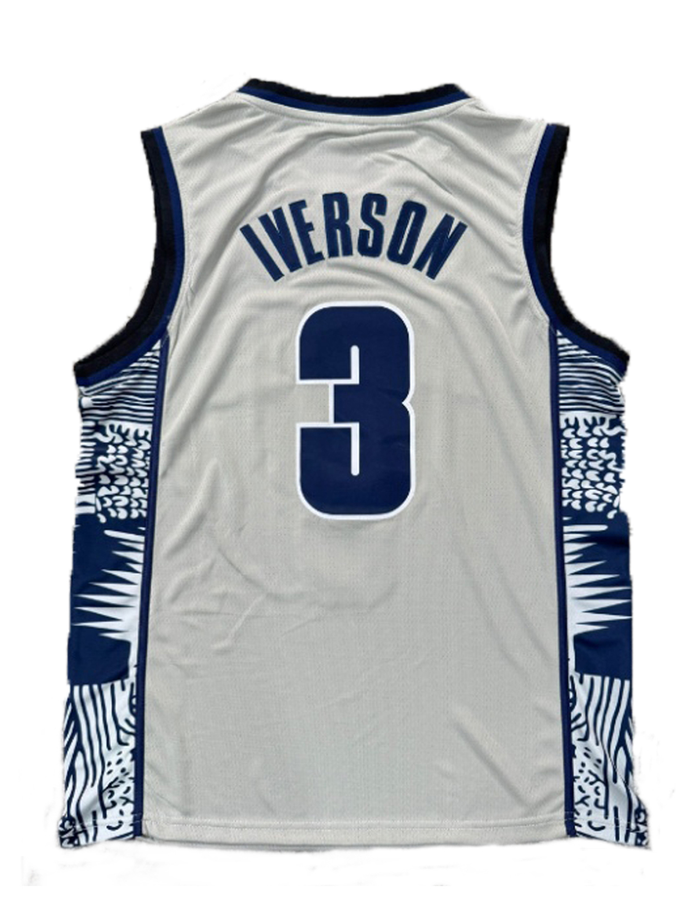 #3 IVERSON Retro Basketball Vest - Vintage Basketball Jersey - Woven Polyester Vest, Round Neck, - Basketball, Sports, Casual Wear Classic Style