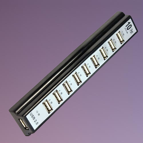 10 Port HiSpeed USB 20 HubPower Adapter for PC Laptop Computer mice keyboard external drives use USB HUB 20