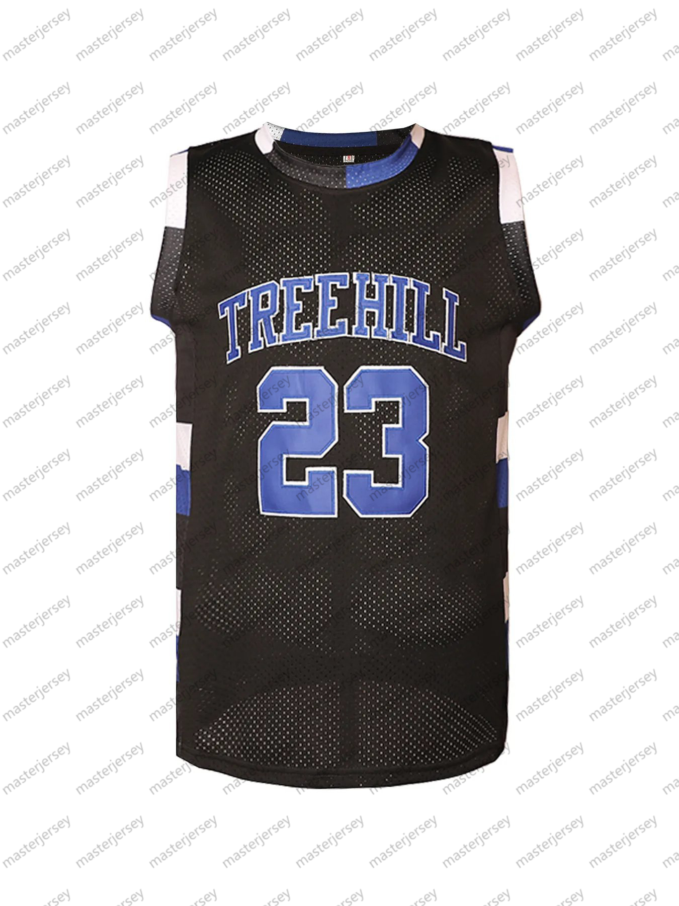 #23 SCOTT Men's Basketball Jersey Sweatshirt - Embroidered Movie Mesh Letters & Numbers, Crew Neck Sleeveless Training Vest, Loose Fit Athletic T