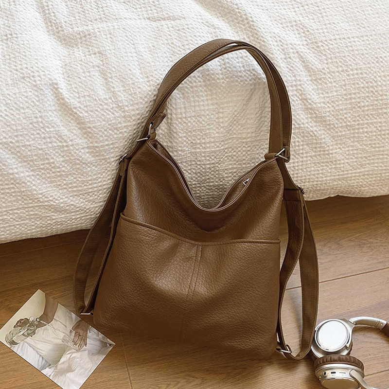 Tote Bag For Women 2024 New Versatile Luxury High Capacity Commuting Backpack Autumn/Winter Outing Backpack