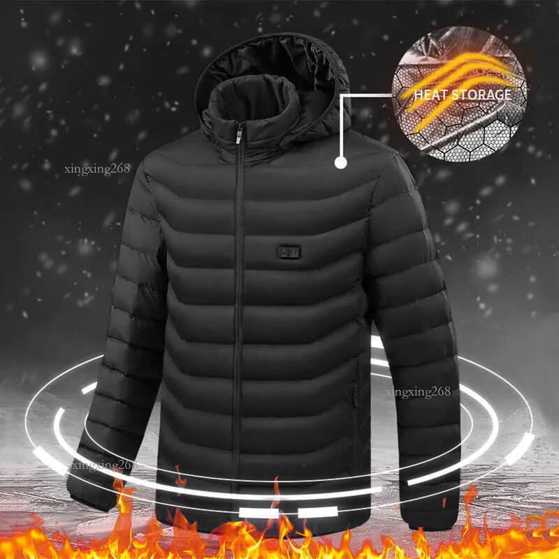 Men's Jackets 15 Areas Heated Jacket Usb Men's Women's Winter Outdoor Electric Heating Jackets Warm Sports Thermal Coat Clothing Heatab