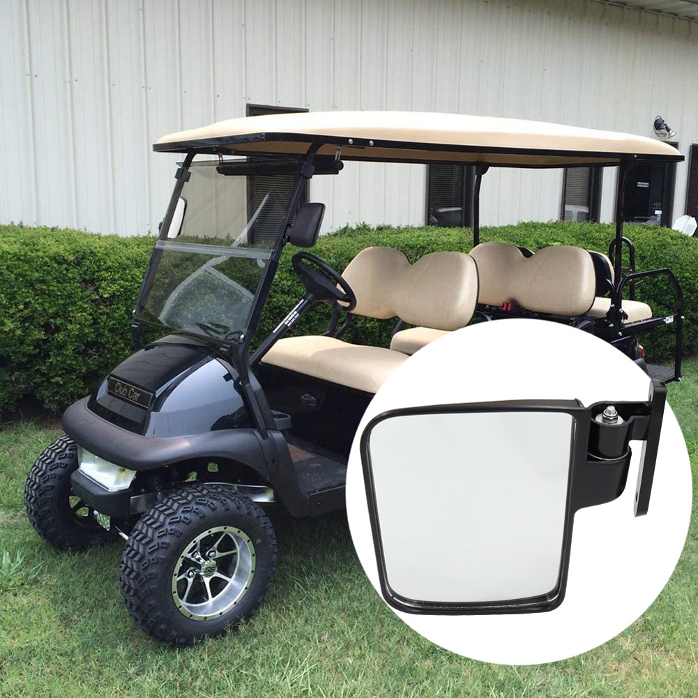 Golf Mirror Convex Cart Flexible Adjustment Back-Up ddmysmile Mirror Side Mirrors Ddmysmile For Golf Carts Club Car For Yamaha EZGO Zone Carts Smile